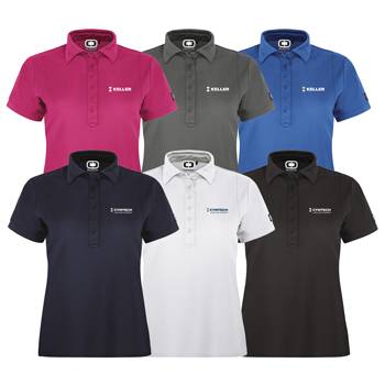 OGIO<sup>&reg;</sup> Jewel Ladies' Polo - Impeccably designed for women everywhere, the Jewel has a contoured fit and streamlined style.